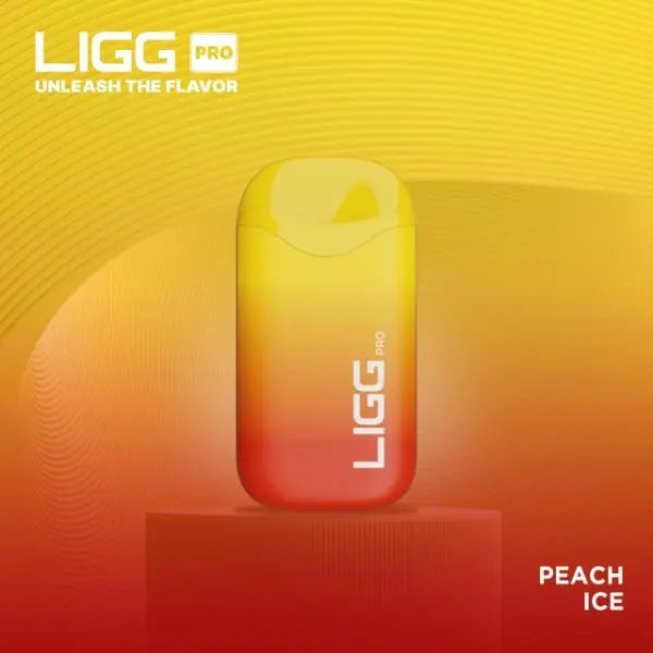 Best Deal LIGG Pro 5500 Puffs Rechargeable Disposable Vape 14mL Peach Ice