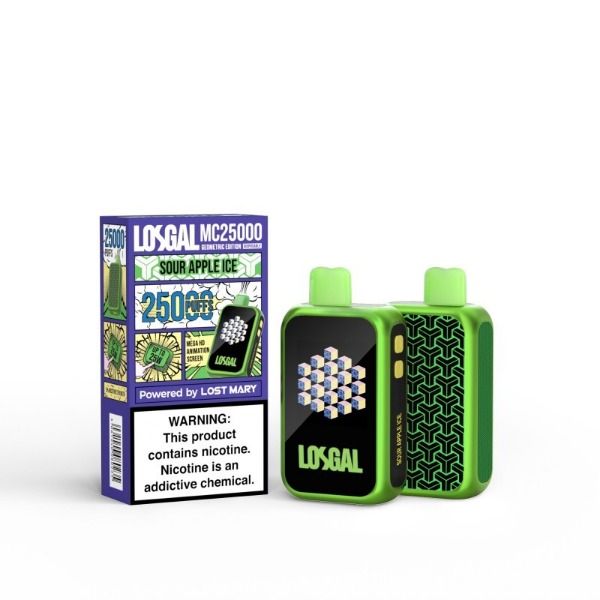 Best Deal Losgal MC25000 Disposable Vape 16mL Sour Apple Ice