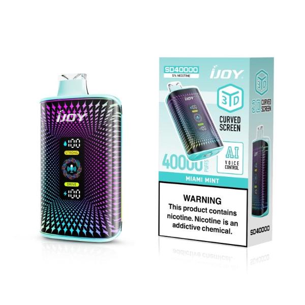 Best Deal iJoy SD40000 40K Puffs AI Voice Control Disposable Miami Mint