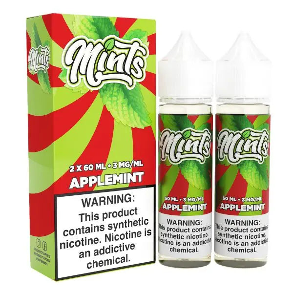 Mints 2x60ML Vape Juice Best Flavor Apple Mint