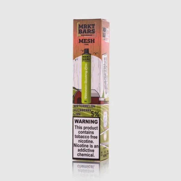 Best Deal MRKT Bar 5000 Puffs Single Disposable Vape 10mL Watermelon Hulaberry Lime