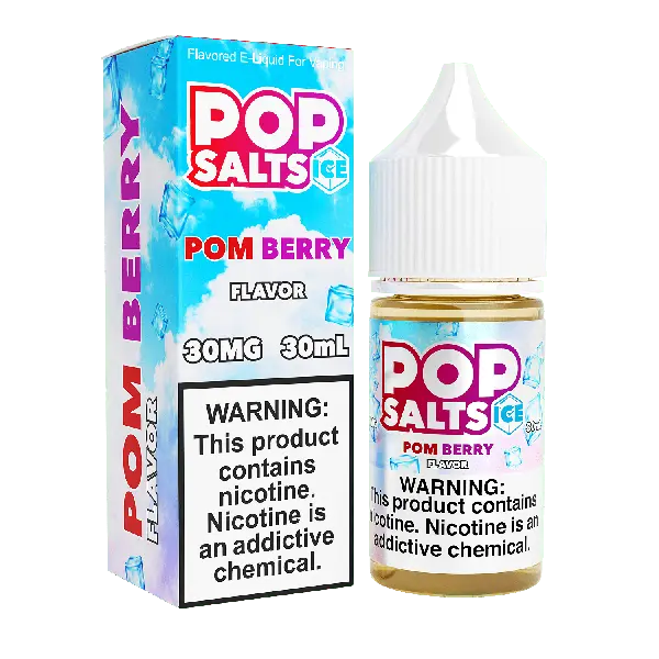 Best Deal Pop Salts E-Liquid 30mL Salt Nic Pom Berry Ice