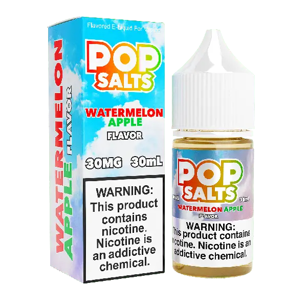 Best Deal Pop Salts E-Liquid 30mL Salt Nic Watermelon Apple