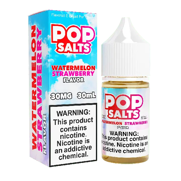 Best Deal Pop Salts E-Liquid 30mL Salt Nic Watermelon Strawberry 