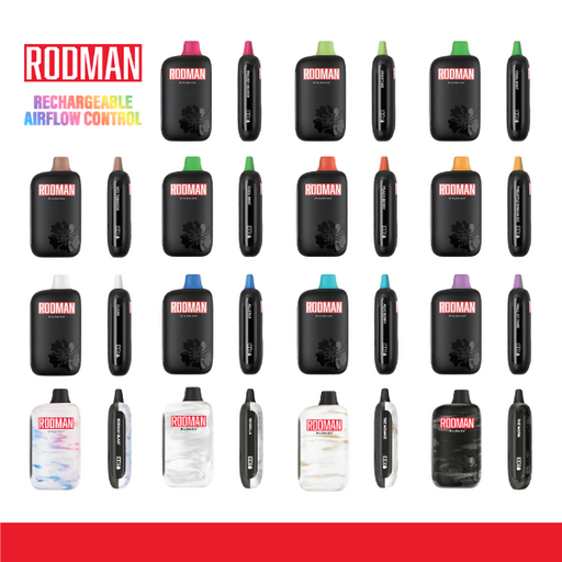 RODMAN 9100 Puffs Rechargeable Vape up to 20k Puffs 16mL