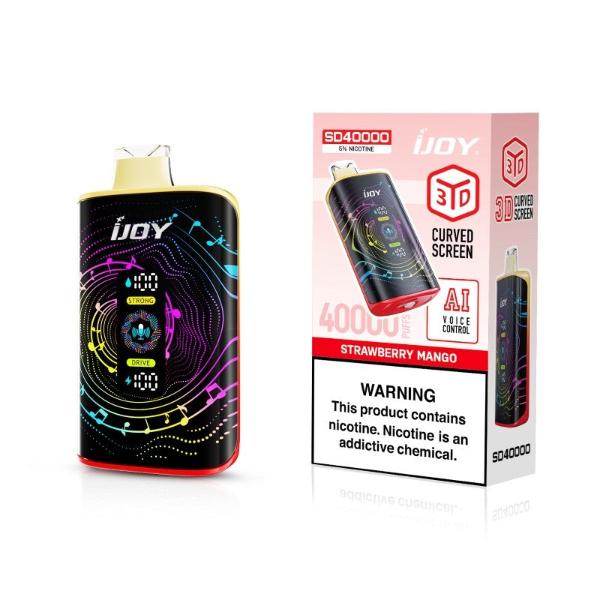 Best Deal iJoy SD40000 40K Puffs AI Voice Control Disposable Strawberry Mango