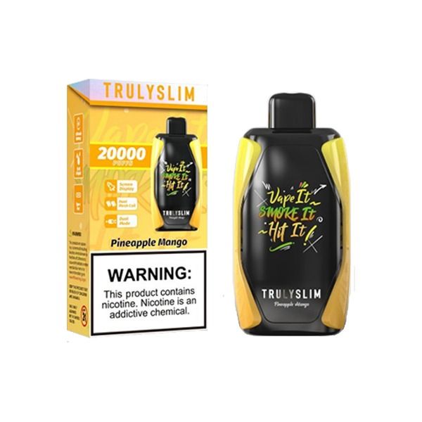 Best Deal Truly Bar Trulyslim 20000 Puffs Disposable Vape 18mL Pineapple Mango