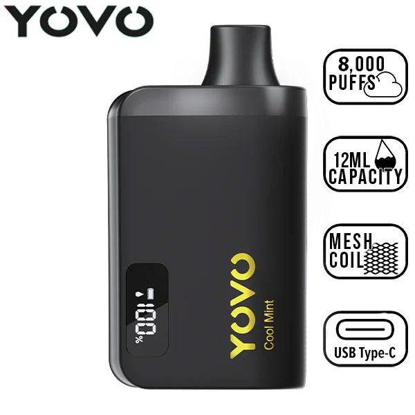 Yovo JB8000 Disposable Vape Best Flavor Cool Mint