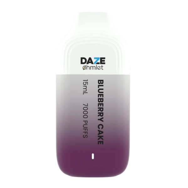 Daze OHMLET 7000 Puffs Single Disposable Vape-0mg Best Flavor Blueberry Cake