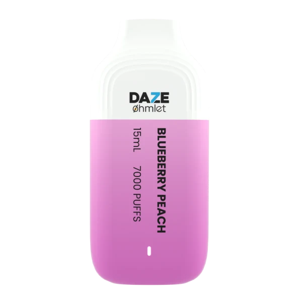 Daze OHMLET 7000 Puffs Single Disposable Vape-0mg Best Flavor Blueberry Peach