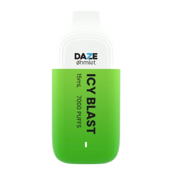 Daze OHMLET 7000 Puffs Single Disposable Vape-0mg Best Flavor Icy Blast