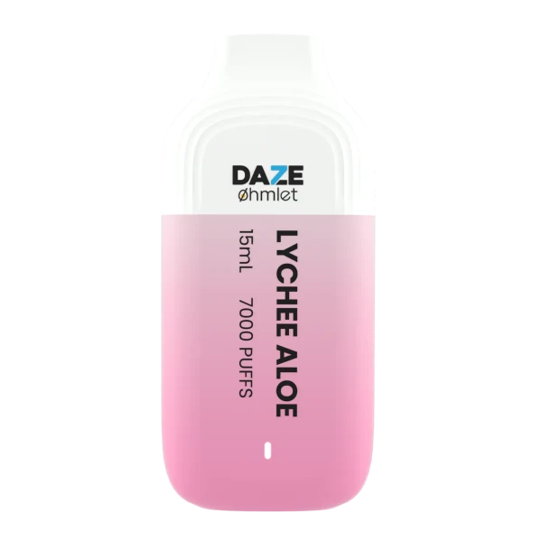 Daze OHMLET 7000 Puffs Single Disposable Vape-0mg Best Flavor Lychee Aloe