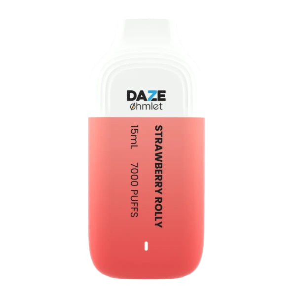 Daze OHMLET 7000 Puffs Single Disposable Vape-0mg Best Flavor Strawberry Rolly