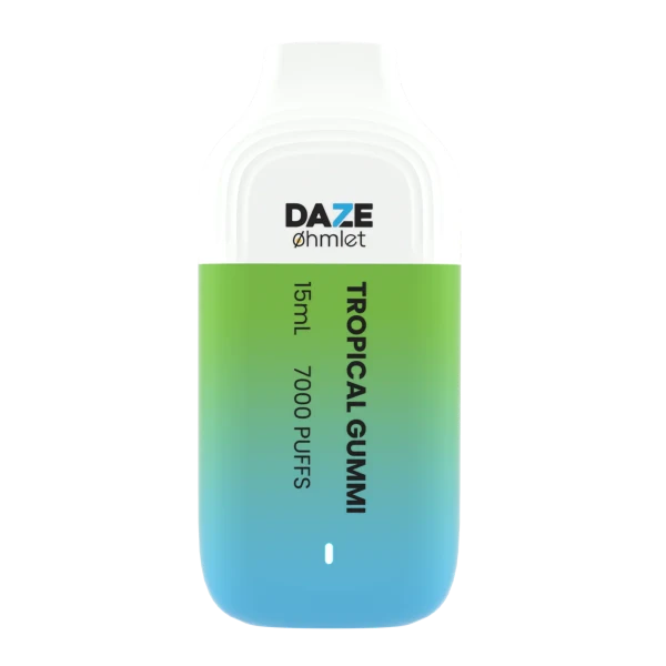 Daze OHMLET 7000 Puffs Single Disposable Vape-0mg Best Flavor Tropical Gummi