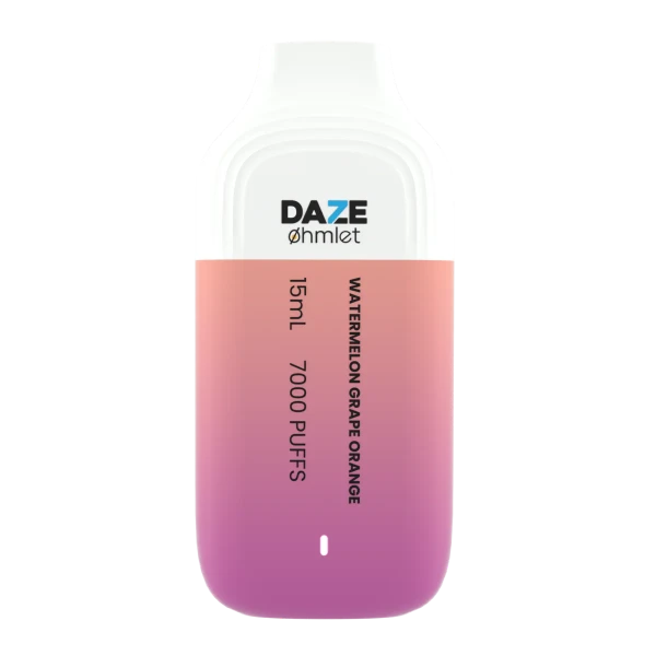 Daze OHMLET 7000 Puffs Single Disposable Vape-0mg Best Flavor Watermelon Grape Orange