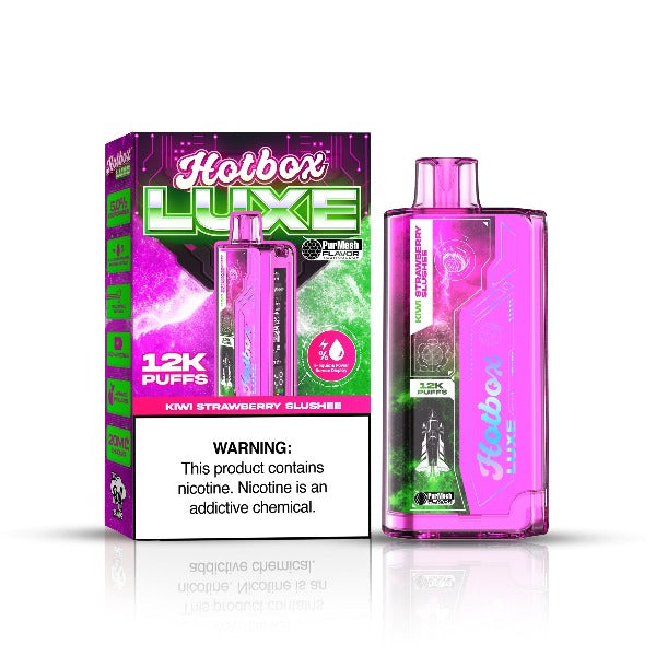 Best Deal Hotbox Luxe 12k Puffs Disposable Vape 20mL Kiwi Strawberry Slushee