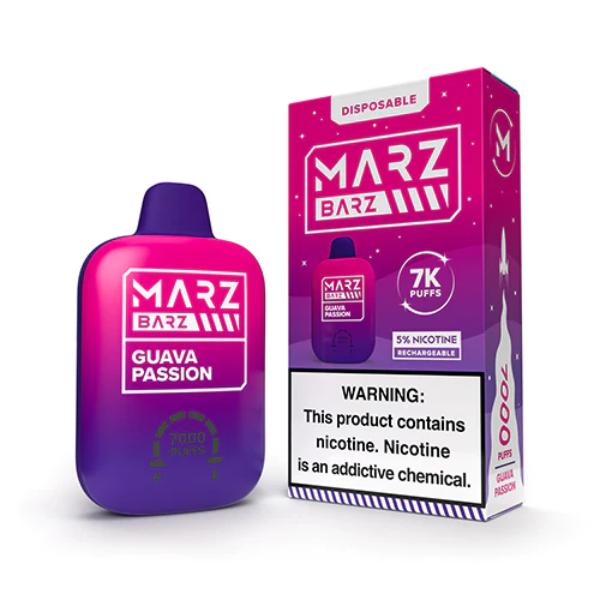 Best Deal Marz Barz Disposable Vape 7000 Puffs 12mL Guava Passion