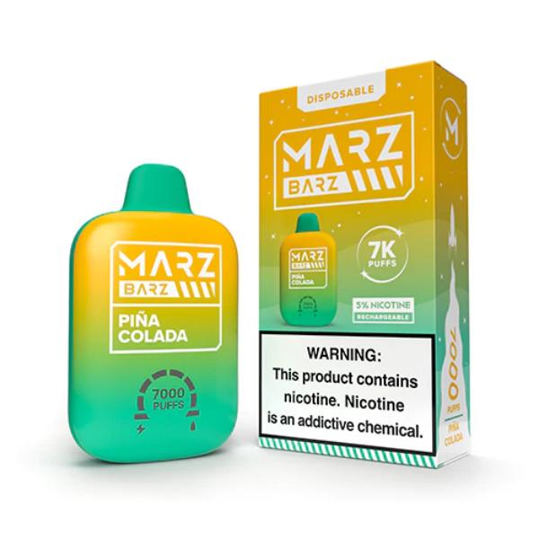 Best Deal Marz Barz Disposable Vape 7000 Puffs 12mL Pina Colada