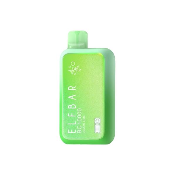 Elf Bar BC10000 10000 Puffs Rechargeable Vape Disposable 18mL Best Flavor Lemon Lime