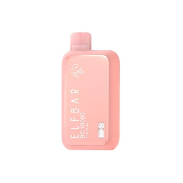 Elf Bar BC10000 10000 Puffs Rechargeable Vape Disposable 18mL Best Flavor Peach Ice