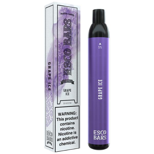 Esco Bars 2500 Puffs Disposable Vape 10 Pack Best Flavor Grape Ice