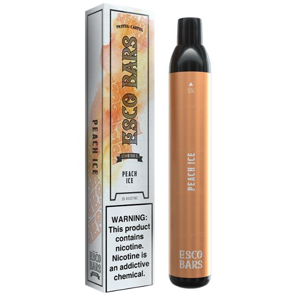 Esco Bars 2500 Puffs Disposable Vape 10 Pack Best Flavor Peach Ice