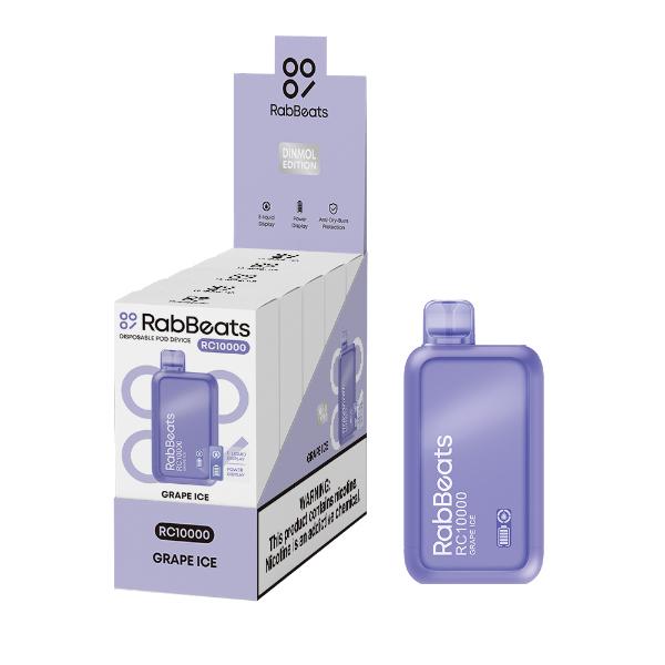 Best Deal RabBeats RC10000 10000 Puffs Disposable Vape 18mL Grape Ice