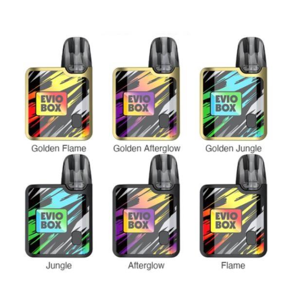 Joyetech Evio Box Pod Kit Best Colors Golden Flame Golden Afterglow Golden Jungle Jungle Afterglow Flame