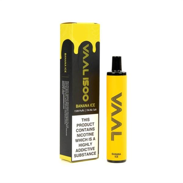 VAAL 1500 Puffs Single Disposable Vape 5mL Best Flavor Banana Ice