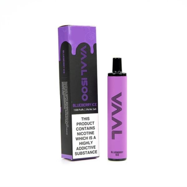 VAAL 1500 Puffs Single Disposable Vape 5mL Best Flavor Blueberry Ice