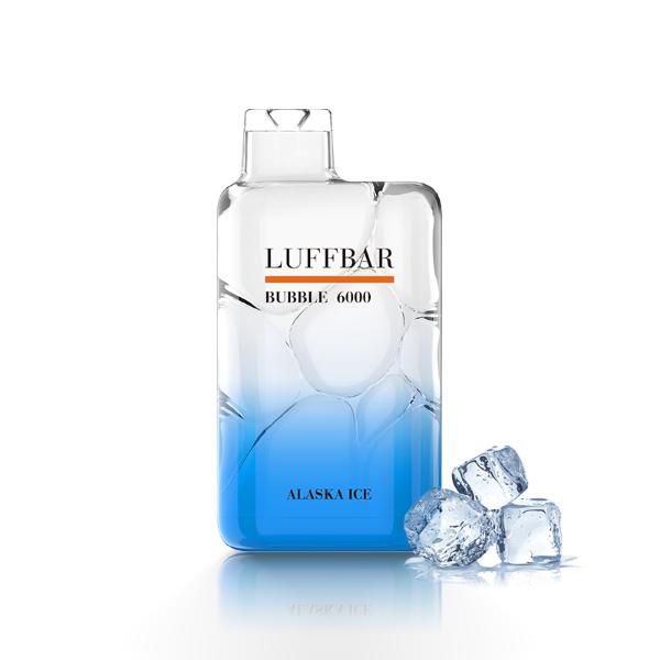 Luffbar Bubble 6000 Puffs Rechargeable Vape Disposable 10mL 10 Pack Best Flavor Alaska Ice