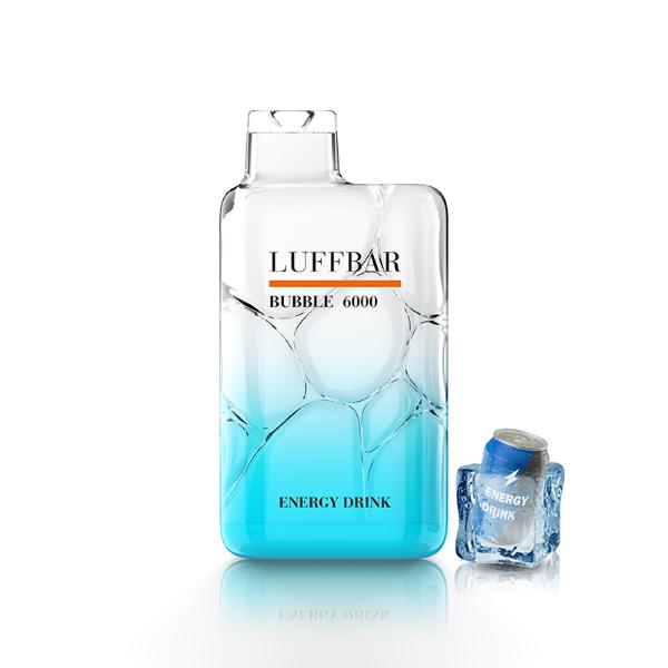 Luffbar Bubble 6000 Puffs Rechargeable Vape Disposable 10mL 10 Pack Best Flavor Energy Drink