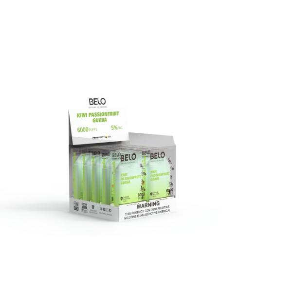 Kiwi Passionfruit Guava Lykcan BELO Mesh 6000 Puffs Disposable 10-Pack