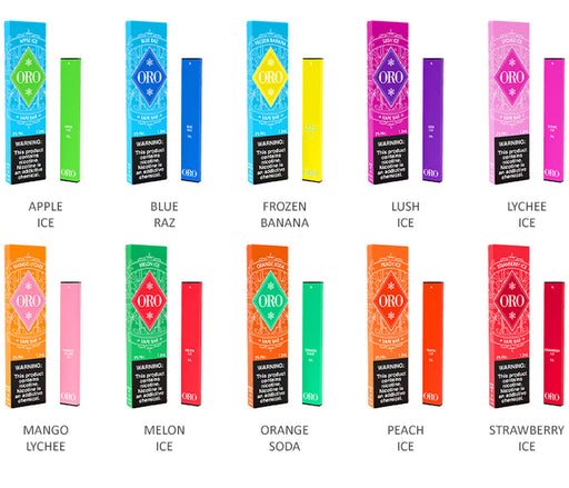 Oro Disposable Vape - Pack of 10 1.3mL Best Flavors