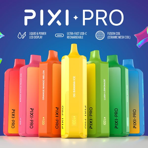 Pixi Pro 8000 Puffs Disposable Vape 14mL Best Flavors