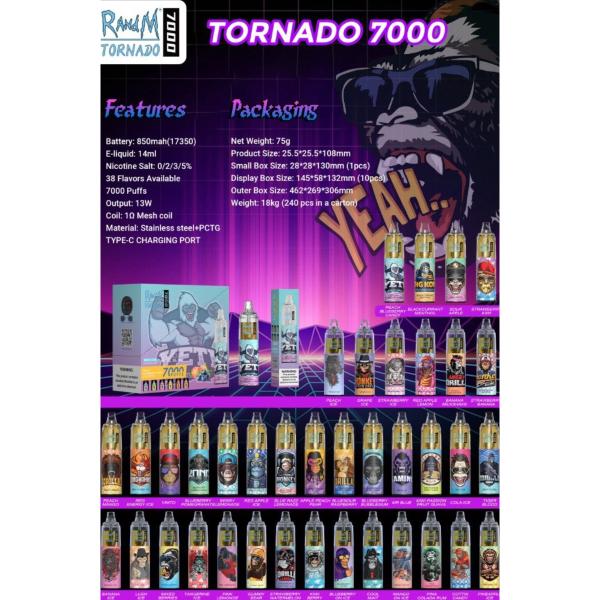 Best Deal RandM Tornado 7000 Puffs Disposable vape deals