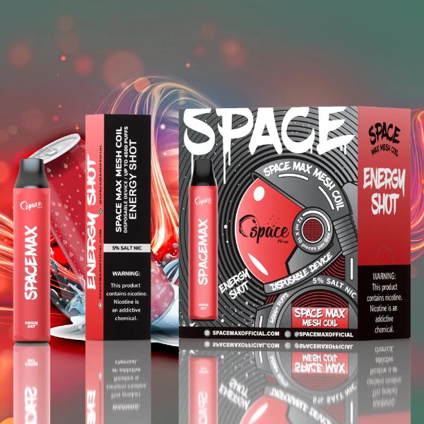 Best Deal Space Max 4500 Puffs Mesh Disposable Vape 10-Pack 13mL Energy Shot