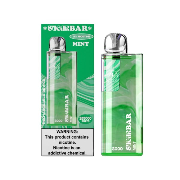 Sugarbar mint 8000 puffs vape