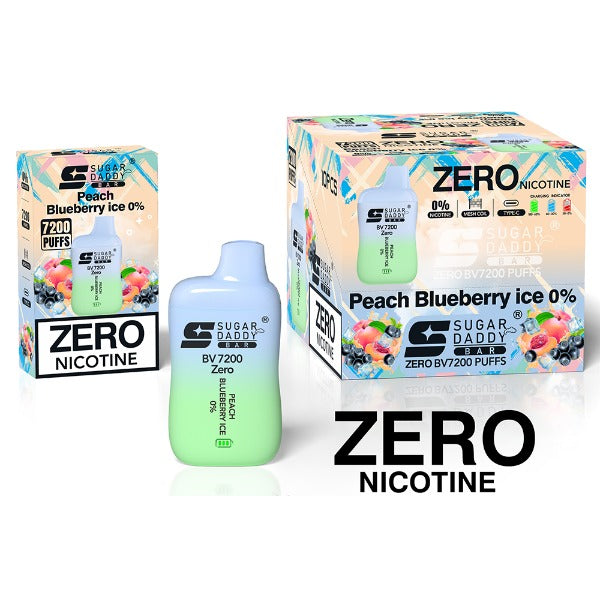 Sugar Daddy Bar BV7200 Recharge Vape 18mL Best Flavor Peach Blueberry Ice