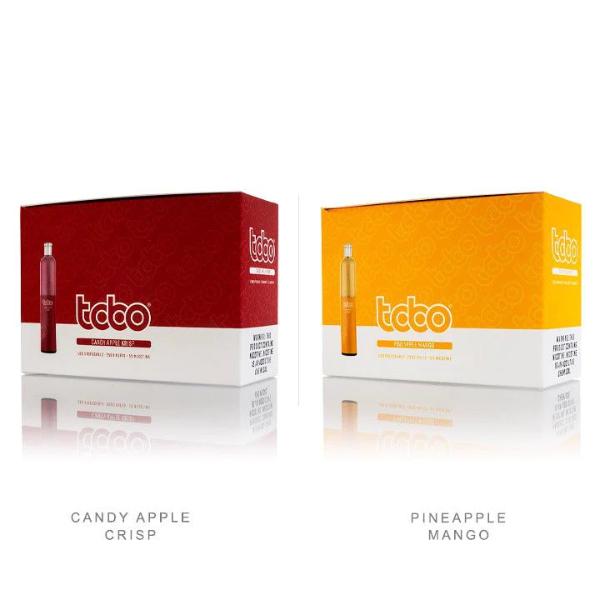 Tobo 2500 Puffs Disposable Vape 6.5mL 10 Pack Best Flavor Candy Apple Crisp Pineapple Mango