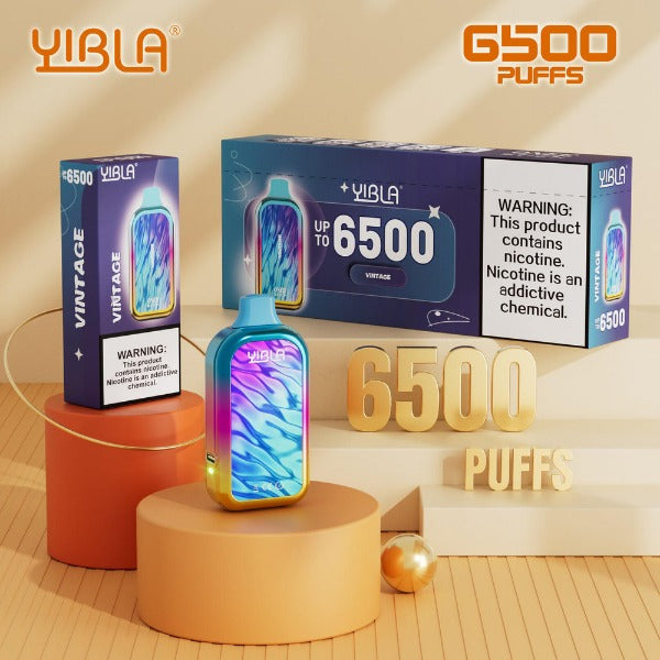 Yibla 6500 Puffs Disposable Vape 18mL Best Flavor Vintage