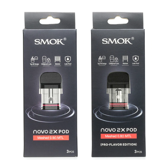 SMOK Novo 2X Replacement Pod 3-Pack for wholesale and bulk pricing from Ejuices Wholesale