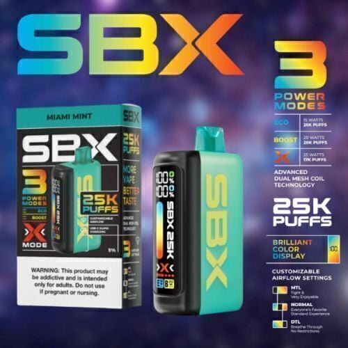 SBX 25K Puffs Disposable