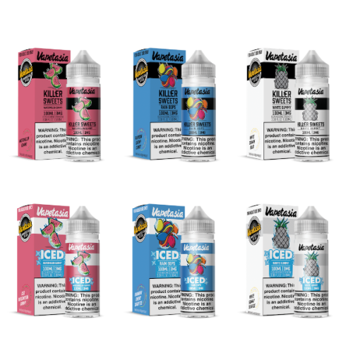 Vapetasia Killer Sweets TFN Series 100mL for wholesale and bulk pricing from Ejuices Wholesale